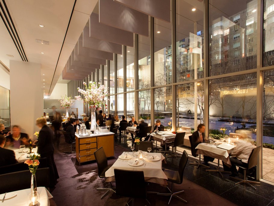 French/New American fare in a modernist space with garden views at the Museum of Modern Art.