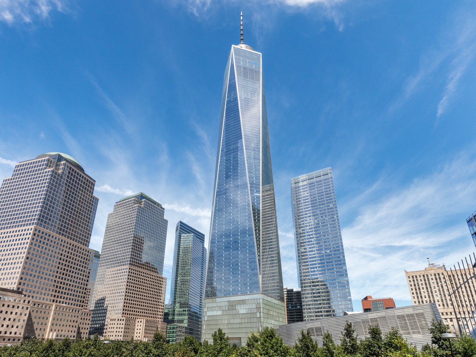 One World Trade Center:
      One World Trade Center (also known as 1 World Trade Center, 1 WTC or Freedom Tower) is the main building of the rebuilt World Trade Center complex in Lower Manhattan, New York City. It is the tallest building in the Western Hemisphere, and the sixth-tallest in the world. The supertall structure has the same name as the North Tower of the original World Trade Center, which was destroyed in the terrorist attacks of September 11, 2001. The new skyscraper stands on the northwest corner of the 16-acre World Trade Center site, on the site of the original 6 World Trade Center. The building's architect was David Childs, whose firm Skidmore, Owings and Merrill (SOM) also designed the Burj Khalifa and the Willis Tower. The construction of below-ground utility relocations, footings, and foundations for the new building began on April 27, 2006. One World Trade Center became the tallest structure in New York City on April 30, 2012, when it surpassed the height of the Empire State Building.